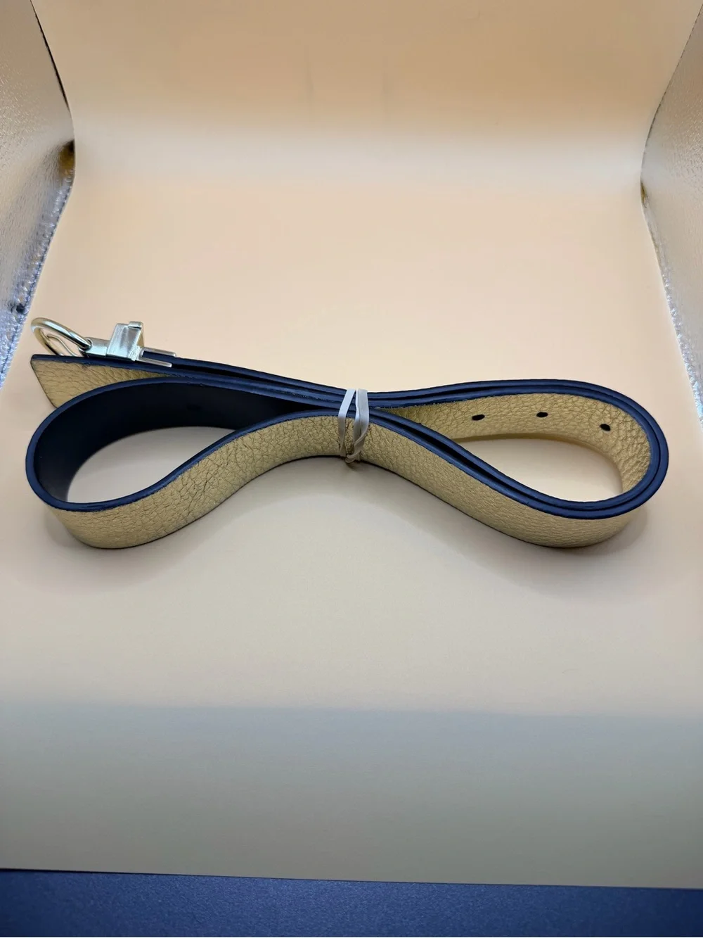 kate spade Gold Metallic Leather Belt with Bow Buckle